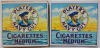 Cigarette Box x 2 - Pair of Player's Navy Cut cigarette boxes