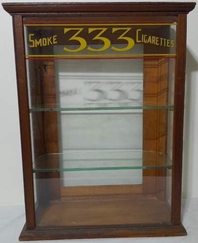 Counter display cabinet advertising smoke 333 cigarettes, 55 cm x 42 cm