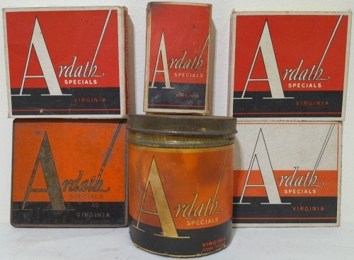 Tobacconalia x 6 - Various Ardath cigarette boxes and tins