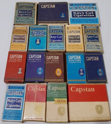 Tobacconalia x 16 - Various Capstan boxes