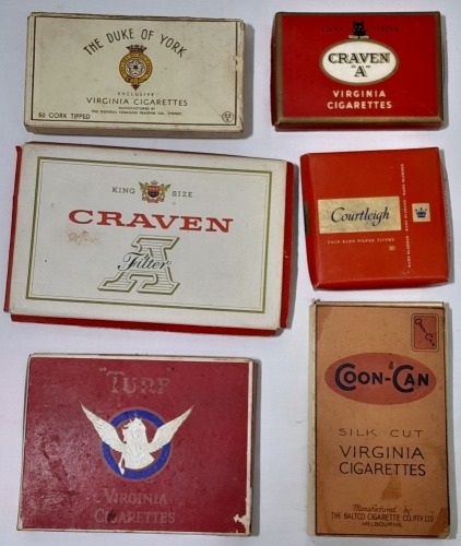 Tobacconalia x 6 - Irregular shaped cigarette boxes