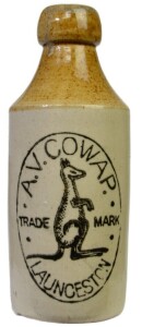 Ginger Beer - B/T, A. V. Cowap, Launceston