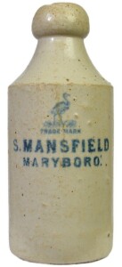 Ginger Beer - B/T, S. Mansfield, Maryboro'