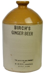 Demijohn - 2 Gallon, Birch's Ginger Beer, Sydney