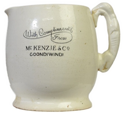 With Compliments Jug - McKenzie & Co, Goondiwindi