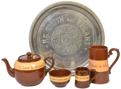 Advertising Tea Set - P.G Smith & Regans, The Western Stores