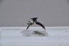 Jewellery - Ring - Saphire and diamonds, P, Tested 17kt, weighs 4.95g - 2