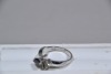 Jewellery - Ring - Saphire and diamonds, P, Tested 17kt, weighs 4.95g - 3