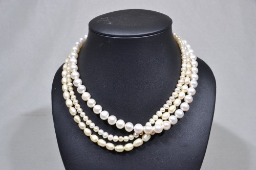 Jewellery - Pearl Necklaces x3 all 45cm long