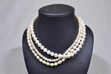 Jewellery - Pearl Necklaces x3 all 45cm long
