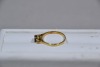Jewellery - Ring - unknown stone with diamonds, K.5, Tested 18kt, weighs 2.58g - 4