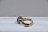 Jewellery - Ring - Unknown stone with diamonds, K, Tested 8kt, weighs 2.86g - 3