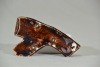 Australian Pottery - Harvey School - Lizard on Log Figurine - Unknown Artist, Signed to rear - 5