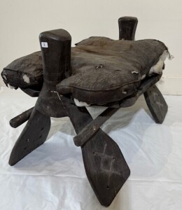 Furniture - Camel Stool - Early / Crudely Made. A/F