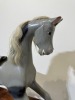 Toys - Timber Rocking Horse on silky oak railing, Named "Charlotte" - Minor Marks - 2