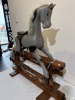 Toys - Timber Rocking Horse on silky oak railing, Named "Charlotte" - Minor Marks - 4