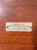 Furniture - Silky Oak Presentation Chair, Plaque for Indooroopilly Bowls Club. A/F - 3