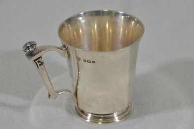 Silver Coronation Tankard 1937 - Hallmarked Sliver with Harrods marked to base. Weighs 200g