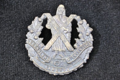 Militaria - Hat Badge - 61st Infantry Battalion, The Cameron Queensland Highlanders