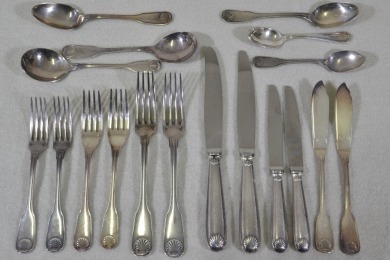 Christofle Cutlery Set - setting of 12 with some spares includes 3 knives, 3 forks, 3 spoons