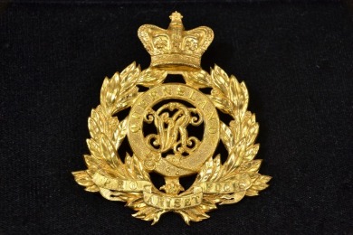 Militaria - Helmet Badge - Queensland Defence Force Pre 1900