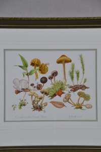 Artwork - G. Scott, "Winter on the Forest Floor", Watercolour, Image Size 22.50 x 30cm.