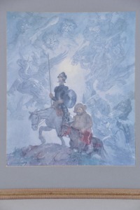 Artwork - Norman Lindsay, "Don Quixote", Print, Image Size 43 X 36cm.