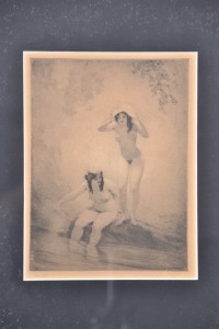 Artwork - Norman Lindsay, "The Pool"(1924), Facsimile Etching, Image Size 25 x 19cm, Comes with Bloomfield Certificate.