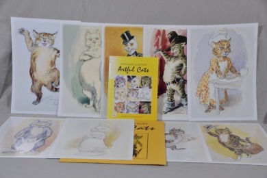 Reference Book - Norman Lindsay, "Artful Cats" with folio of Artful Cat prints, Adana Editions, Hardcover, Copyright 2001.