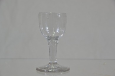 Antique Glass - Late Georgian wine glass, Small proportioned with Pontil to base.