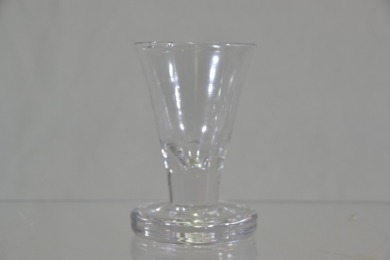 Antique Glass - Victorian Toasting Glass, heavy base and pontil scar
