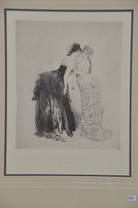 Artwork - Norman Lindsay, "The Eighties", Facsimile Etching, Image Size 30 X 25cm, Comes with Bloomfield Certificate. Limited to 550