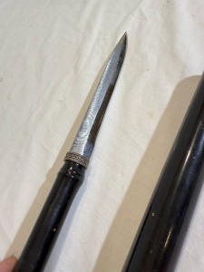 Bladed Weapons - Vintage Japanese Sushi Knife, Blade L 17cm Total L 35cm