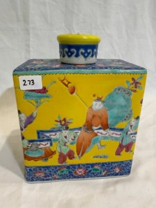 Asian Artifact - Porcelain Tea Caddy & Cover, H 15cm.