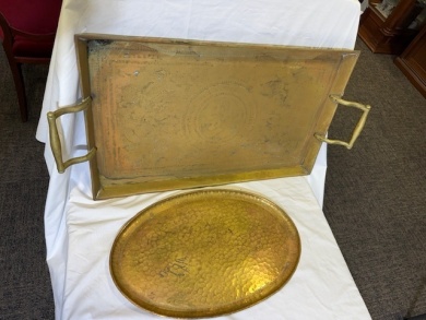 Decorative Arts - Copper Trays x2 -