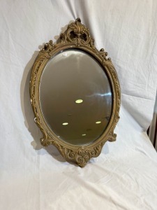 Decorative Furnishing - Entrance Mirror with paster frame, H 70cm. Some frame damage