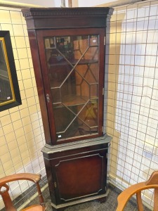 Furniture - Astral Glazed Corner Cabinet H 180cm