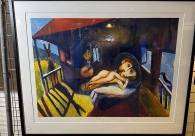 Artwork - Gary Shead, "The Awakening", Original Collagraph, Edition of 80, Image Size 65 x 90cm, Signed L/R.