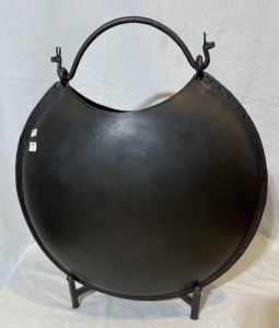 Decorative Furnishing - Modern Metal Moon Vase on stand, H 50cm.