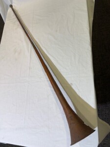Instrument - Victorian Coaching Horn - Copper - L 126cm - Minor dents