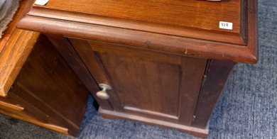 Furniture - Stained Pine Night Stand, Three shelves. H 73cm.