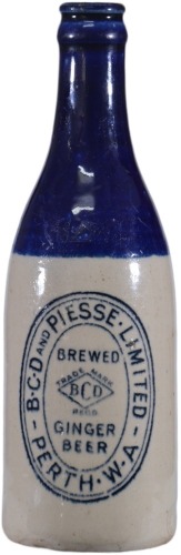Ginger Beer - C/S - B.C.D and Piesse Limited Perth W.A.