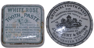 Pot Lid x2 - White rose Toothpaste & Oriental Toothpaste