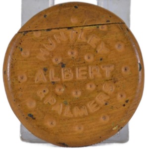 Advertising vesta - Huntley & Palmers Albert Biscuit