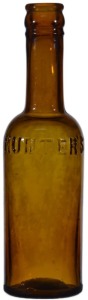 sauce bottle- hunter's pawpaw amber