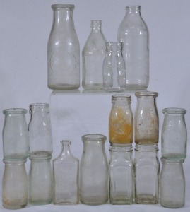 box lot- milk bottles