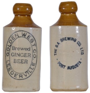 Ginger Beer x2 - B/T - South Australian Brewing Co. Port Augusta & Golden West Co. Leederville