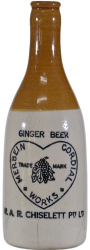 Ginger Beer - C/S - Merbein Cordial Works, W.A.R. Chiselett Pty Ltd