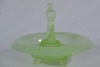Uranium Glass - Float bowl Piccolo centrepiece married with Buckeberg bowl by Walther & Sohne bowl - 2