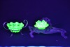 Uranium Glass - Victorian Vaseline glass compote